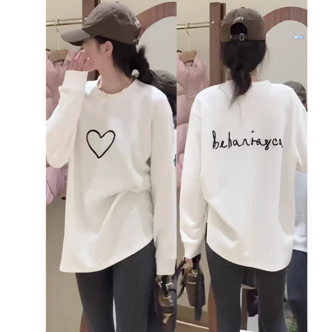 王永家~冬款双面绒前后毛巾绣大版T恤9129