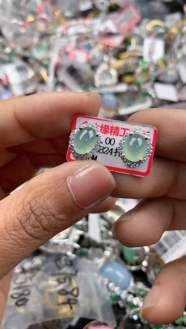 银S925镶嵌戒指翡翠121212---2