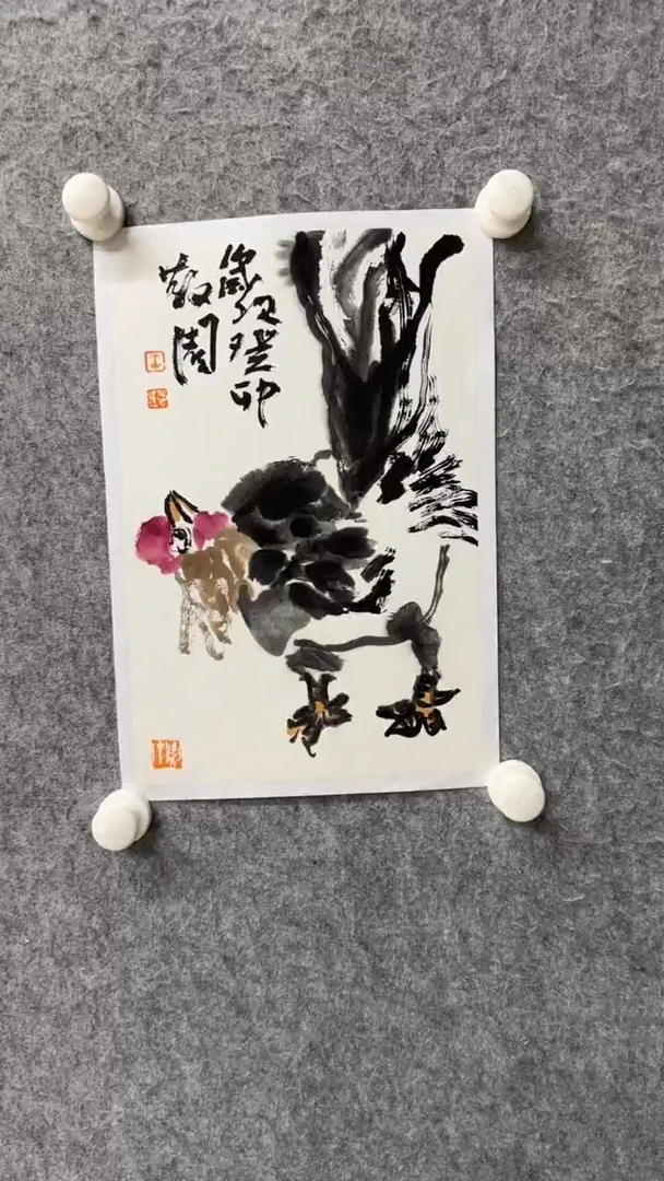 国画写意画花鸟画手绘