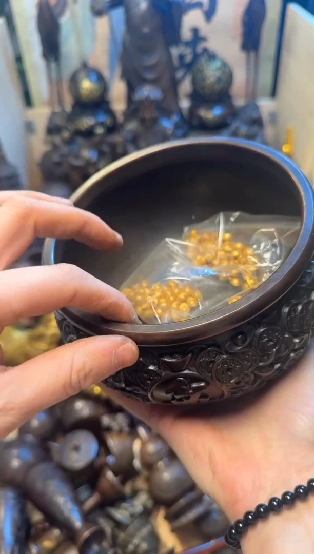 买铜就来旺铜杂货铺！（十六口大聚宝盆）