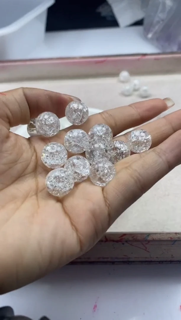 【闪购商品】未镶嵌颈饰水晶w185雪花幽灵12mm*20颗