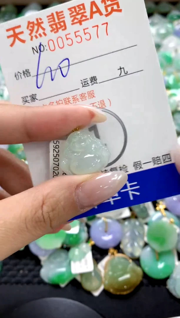 翡翠18K金镶嵌颈饰1111111111111111
