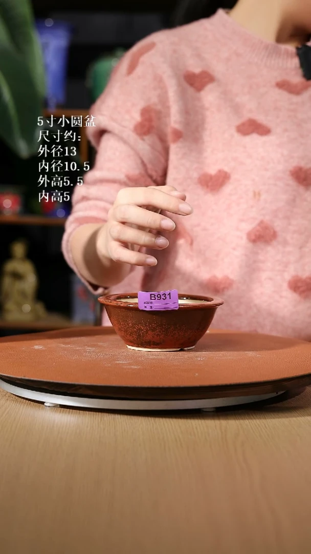 【石湾花盆】5寸小圆盆913