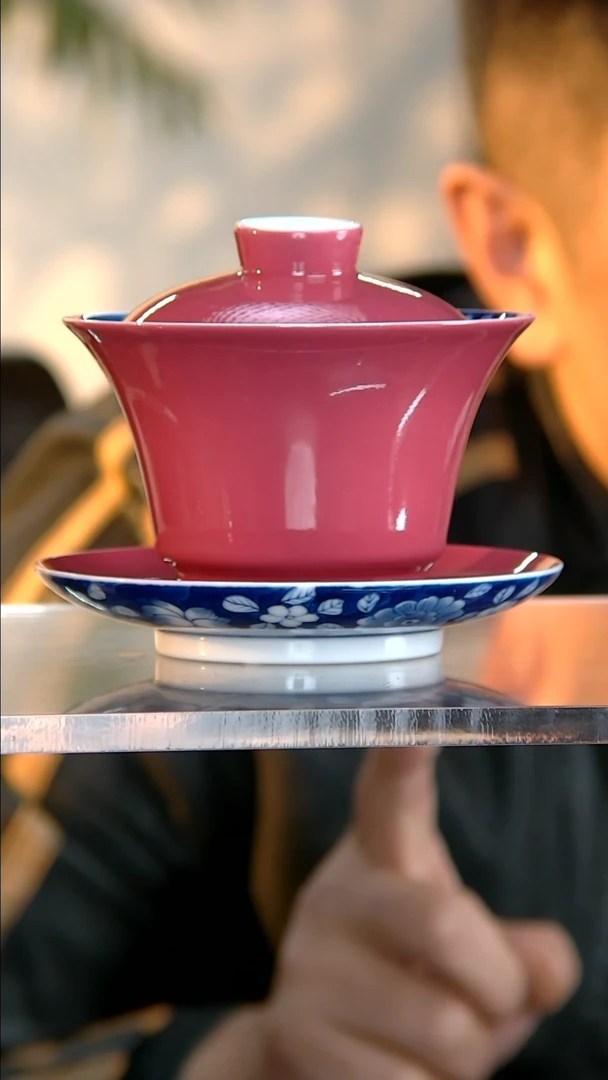 【闪购商品】盖碗D21【人间瓷画】内绘