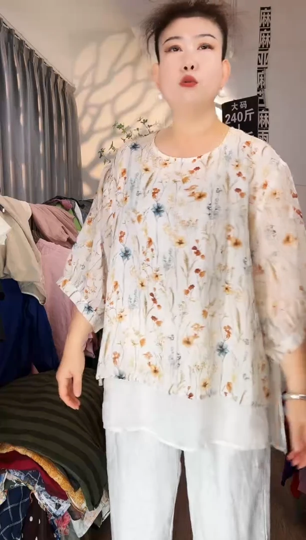 亚麻汉麻苎麻大码女装。