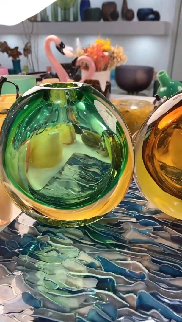 【闪购商品】琉璃慕忆家花瓶微瑕