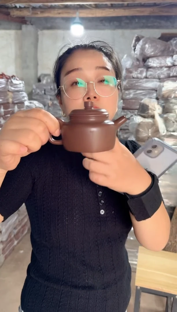 茶壶紫砂一厂老紫泥德钟