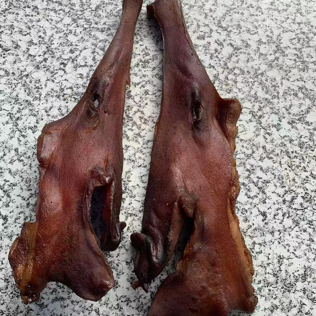 湖南邵阳农家柴火腊猪脸（500克）1斤