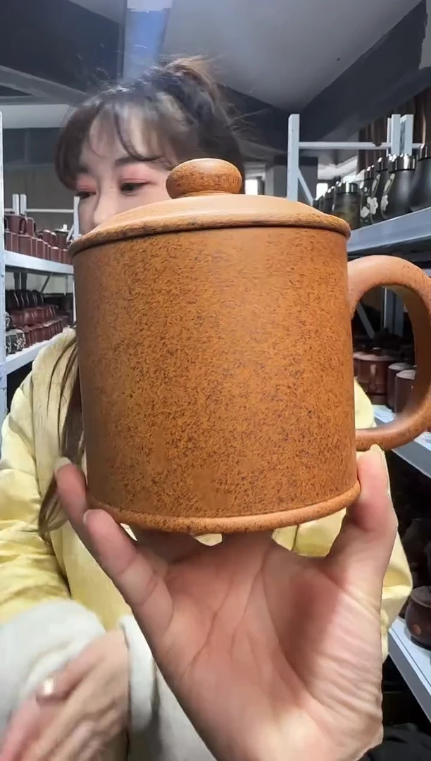 【闪购商品】紫砂盖杯紫砂盖杯龙骨金沙