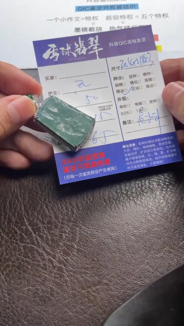 翡翠未镶嵌颈饰1375525196