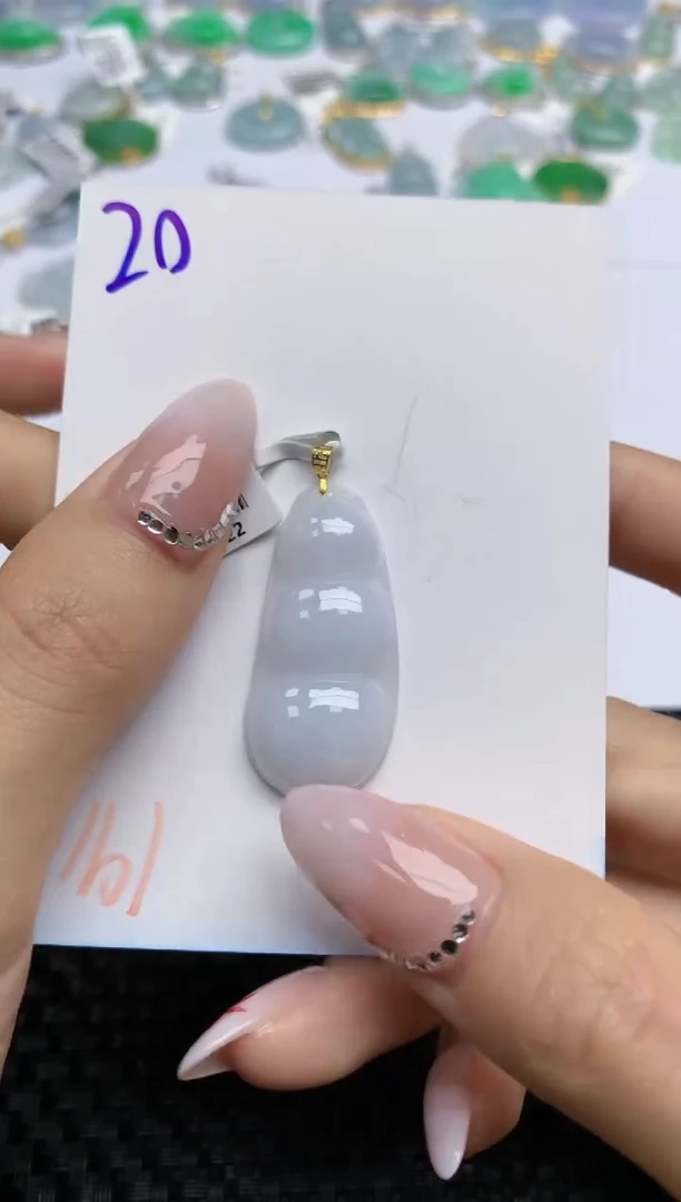 【闪购商品】翡翠颈饰18K金镶嵌 天然翡翠A货