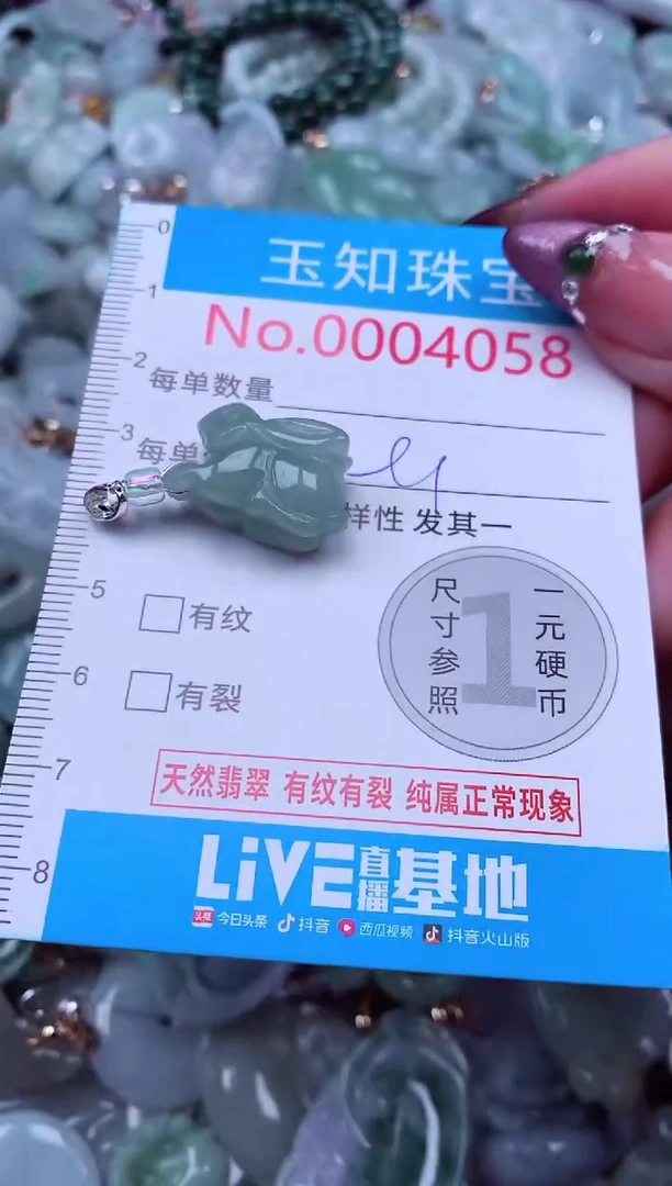 吊坠(不含链)未镶嵌翡翠4058