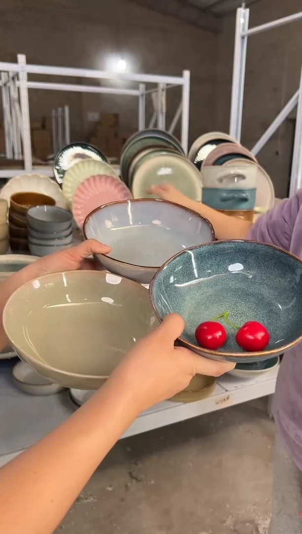 陶瓷外贸尾货瑕疵满20包邮X3 菜碗