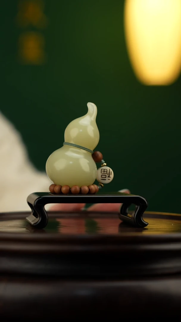 玉【手捻玉福禄】天然玉石手把件