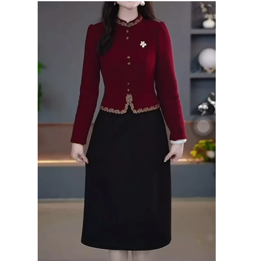 假两件+有口袋连衣裙2025新款显瘦修身收腰气质遮肚裙子4127#