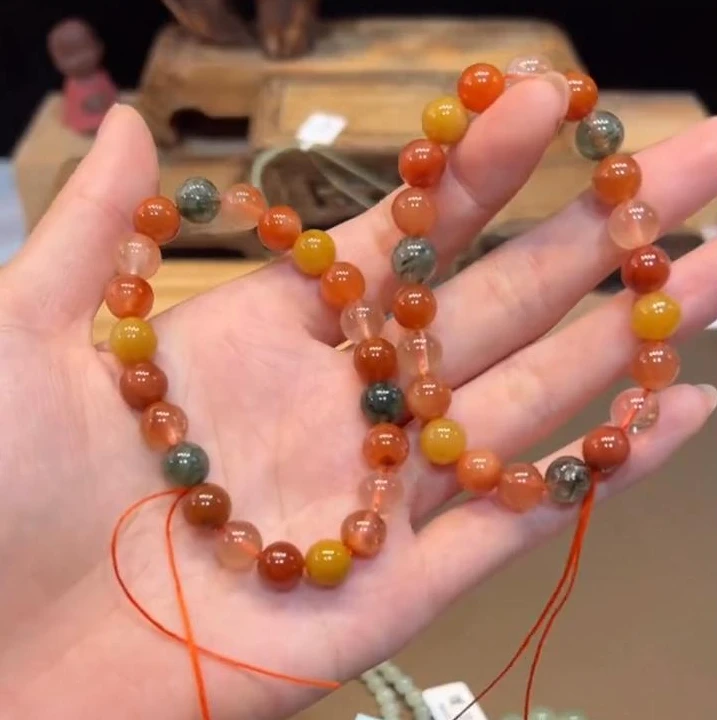 单圈福禄寿水晶手串素圈手链多样性发一