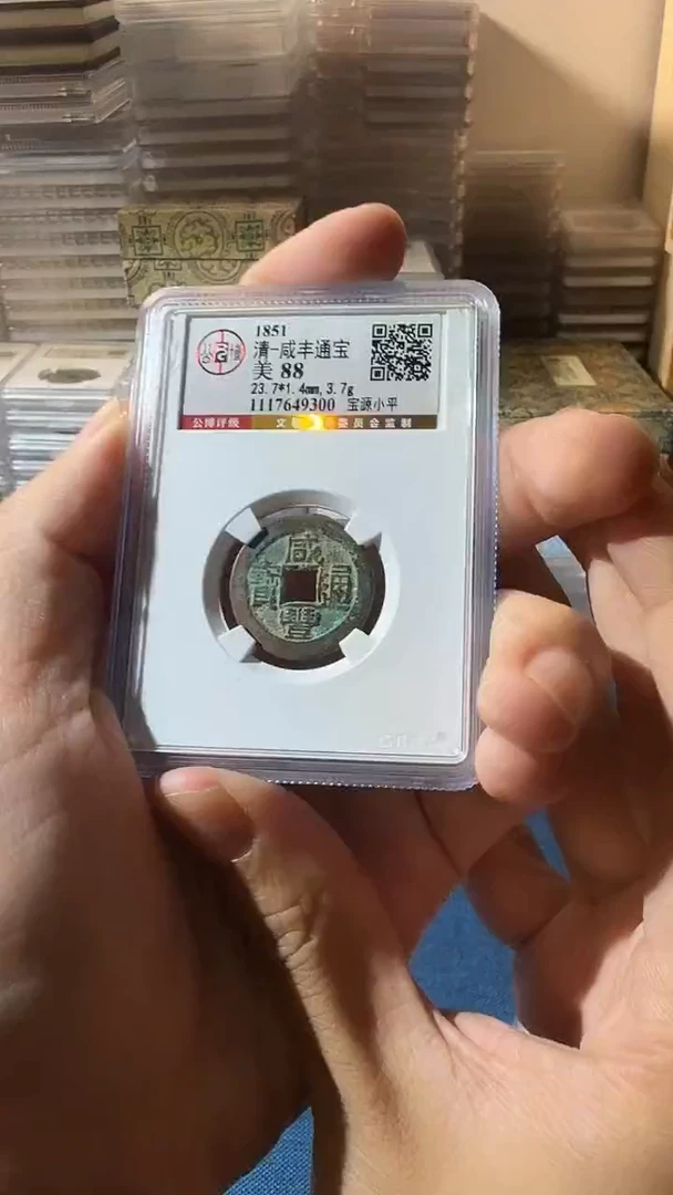 铜J咸丰宝源小平88分9300