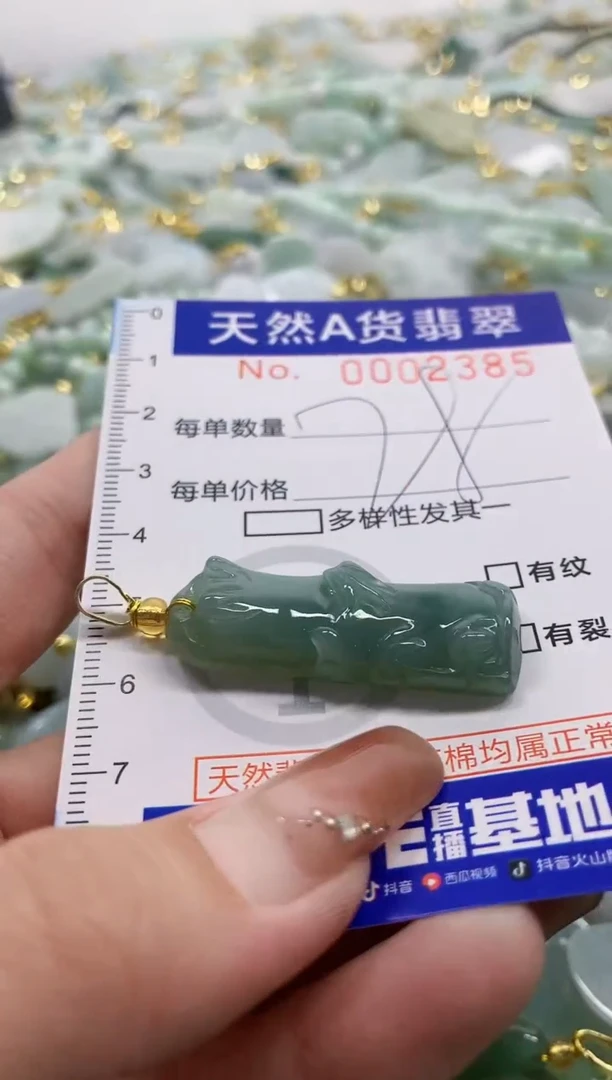 颈饰未镶嵌翡翠天然A货翡翠