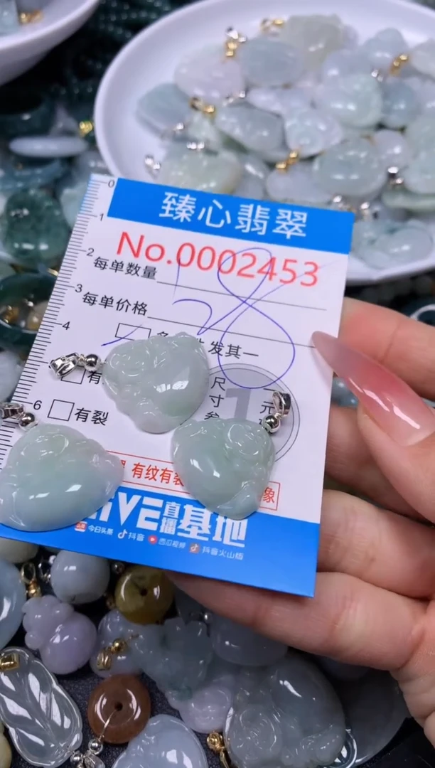 【闪购商品】翡翠颈饰未镶嵌含绳0002453
