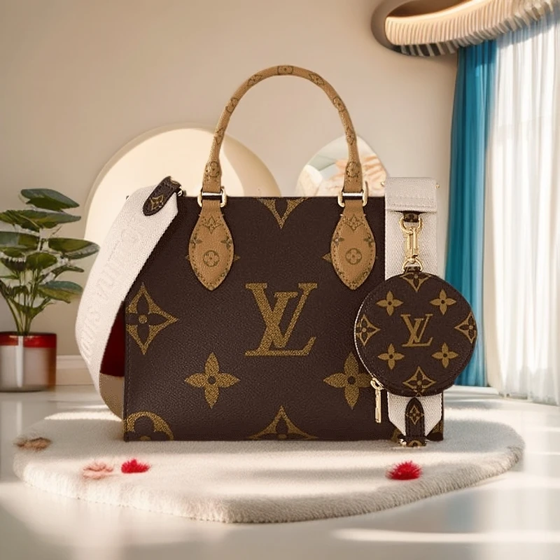 修复品LouisVuitton/路易威登 ONTHEGO小号-老花单肩女士包