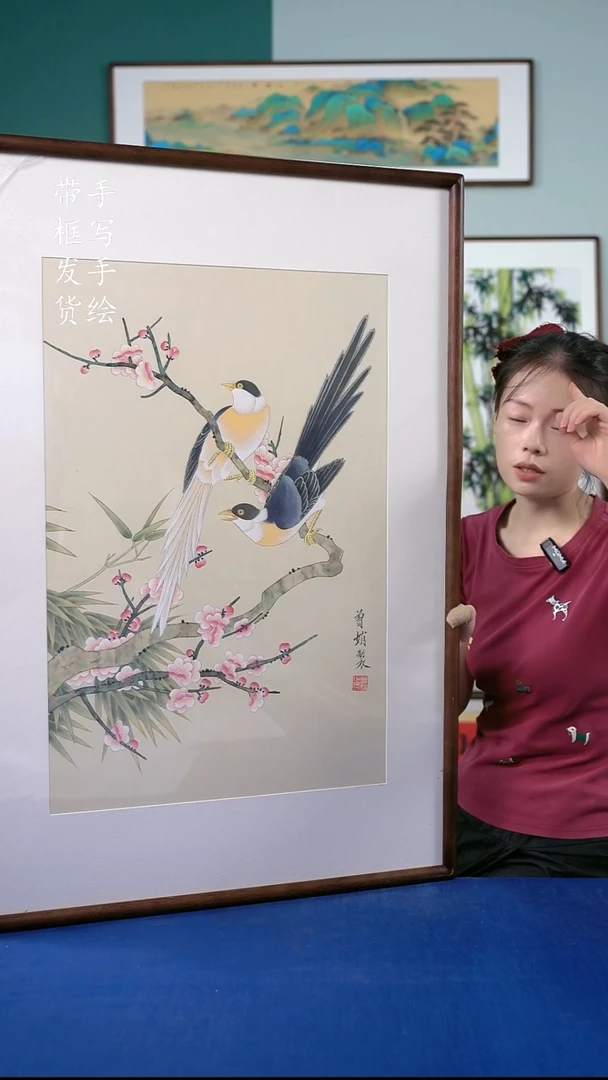 国画106  喜鹊 65*95  左右
