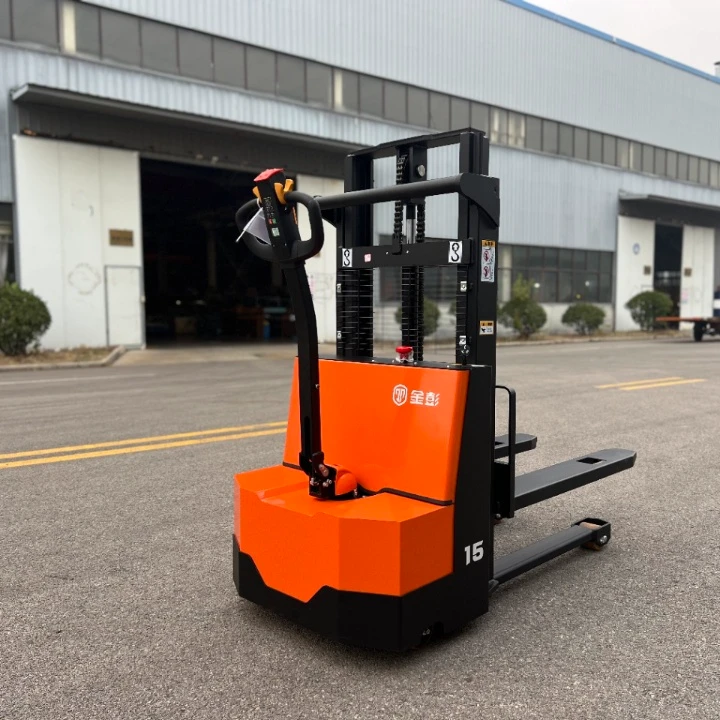 金彭步行式越野堆高车电动液压升降用于装卸搬运作业