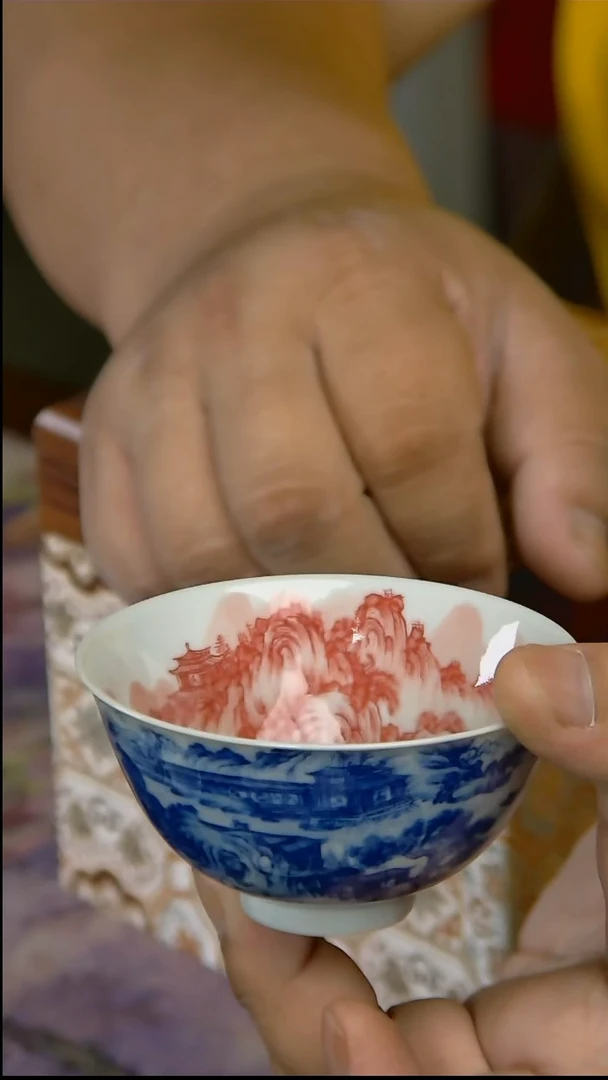 杯手工手绘杯杯很美丽