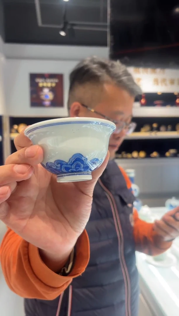 堂钟正窑陶瓷杯子