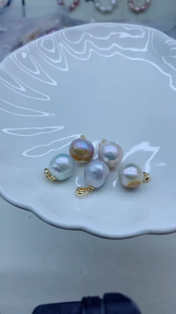 淡水珍珠未镶嵌吊坠(不含链)淡水珍珠吊坠多样性发其一