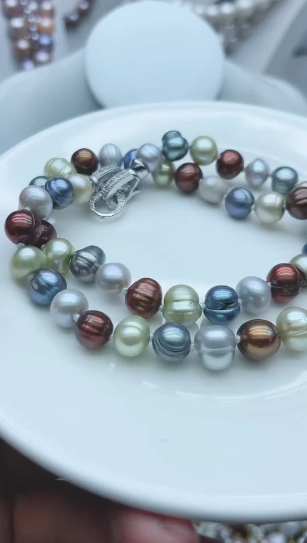 【闪购商品】淡水珍珠颈饰钛钢1