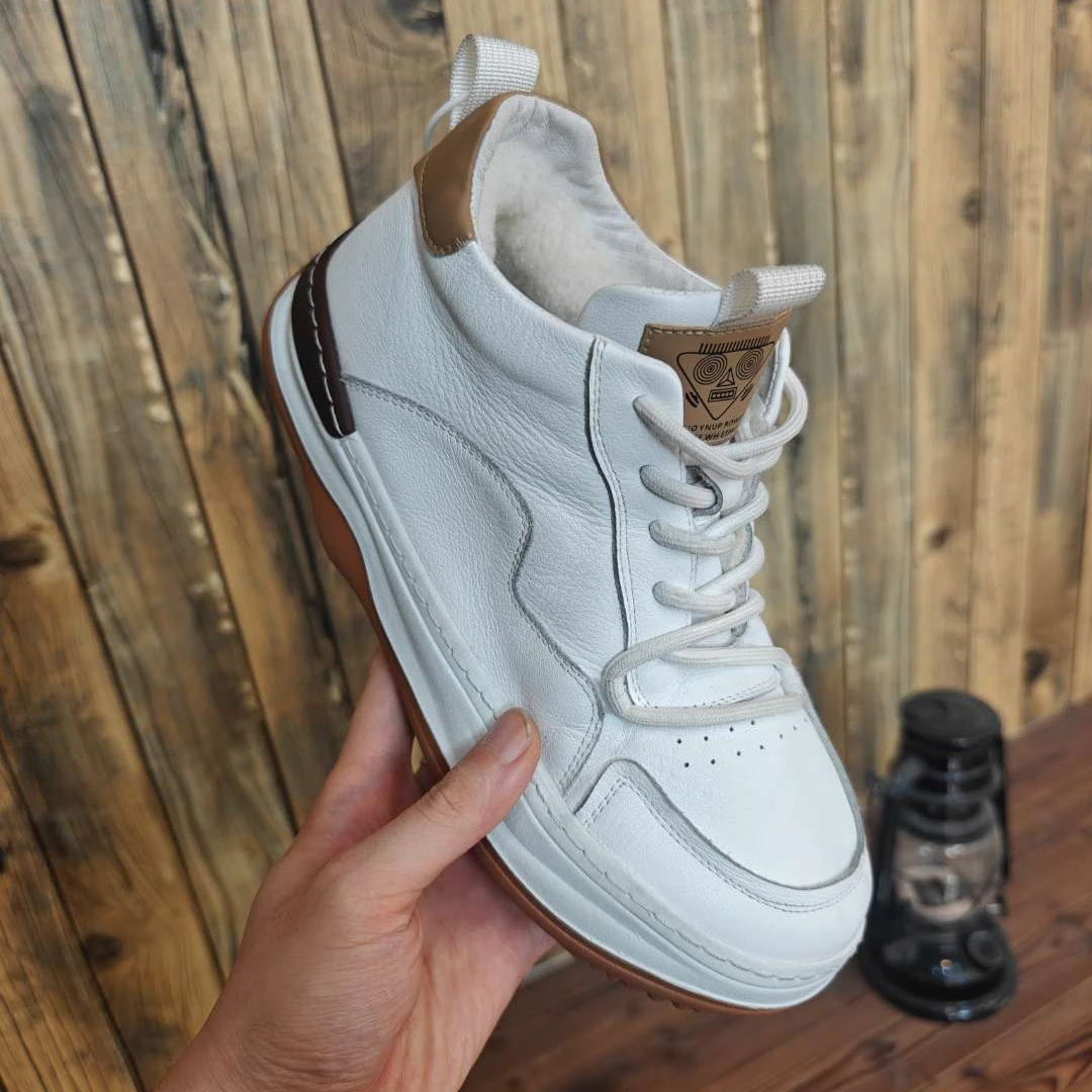 羊皮毛一体内里冬季防寒保暖百搭时尚真皮鞋