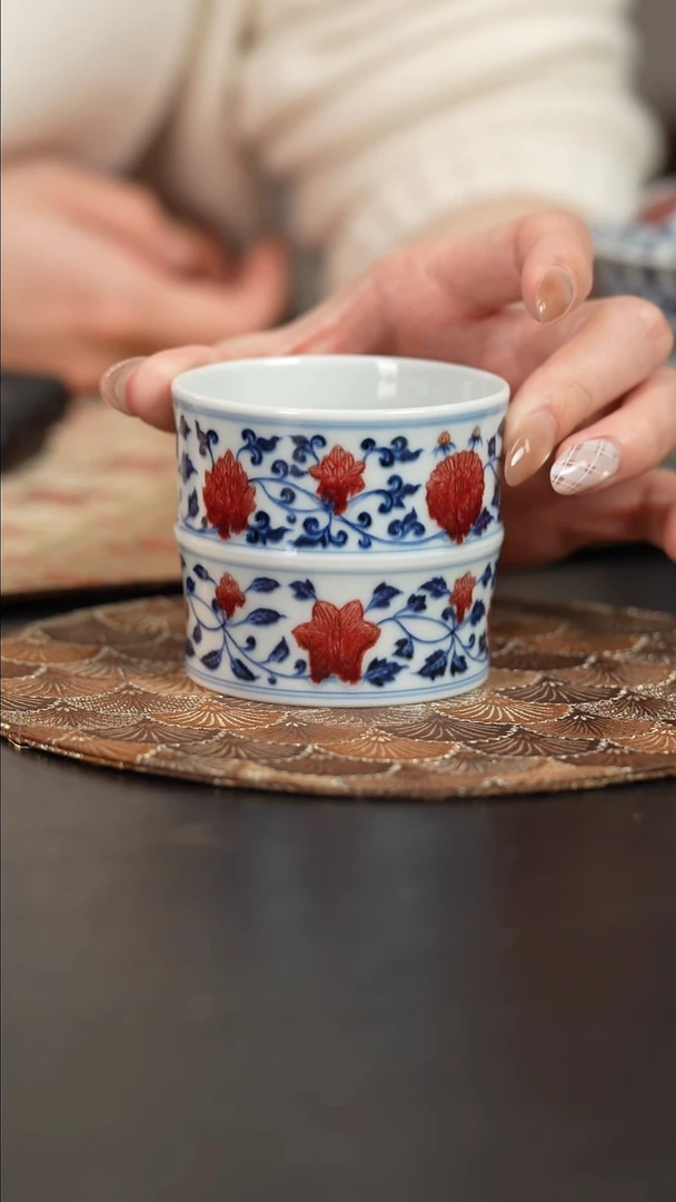 【闪购商品】杯屹朴堂釉里红缠枝