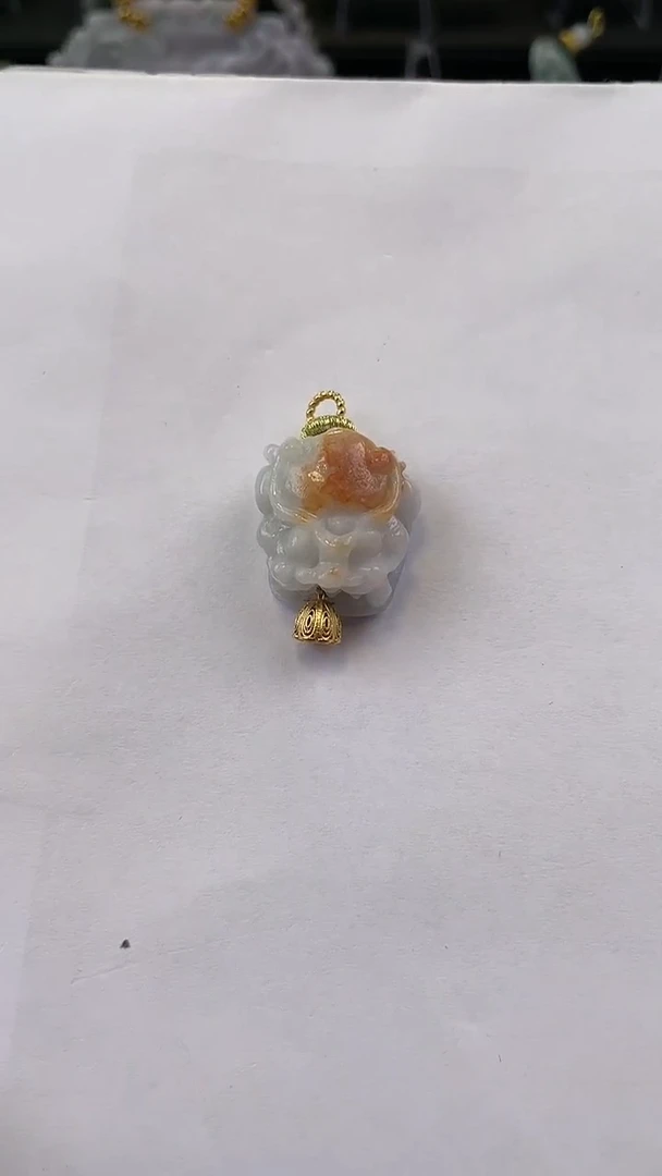 【闪购商品】翡翠颈饰未镶嵌2107(赠链)部分宝贝微瑕主播介绍为准