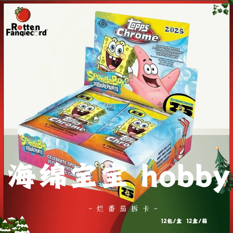 Topps【烂番茄】2025Topps Chrome海绵宝宝 hobby  代拆盲盒