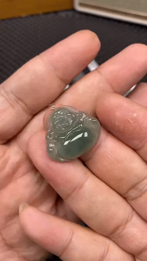 【闪购商品】翡翠吊坠(不含链)18K金镶嵌57000