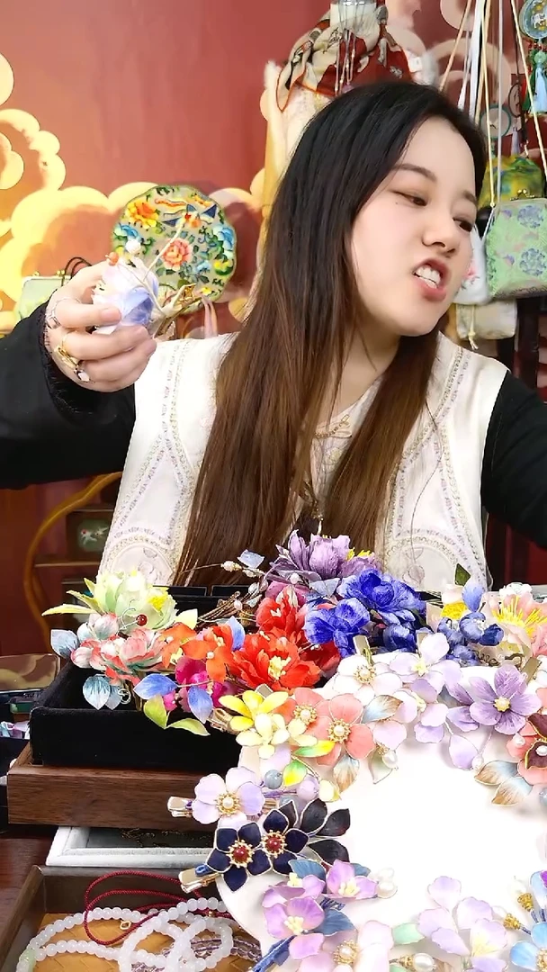 纯铜合金琉璃宋锦非遗1111