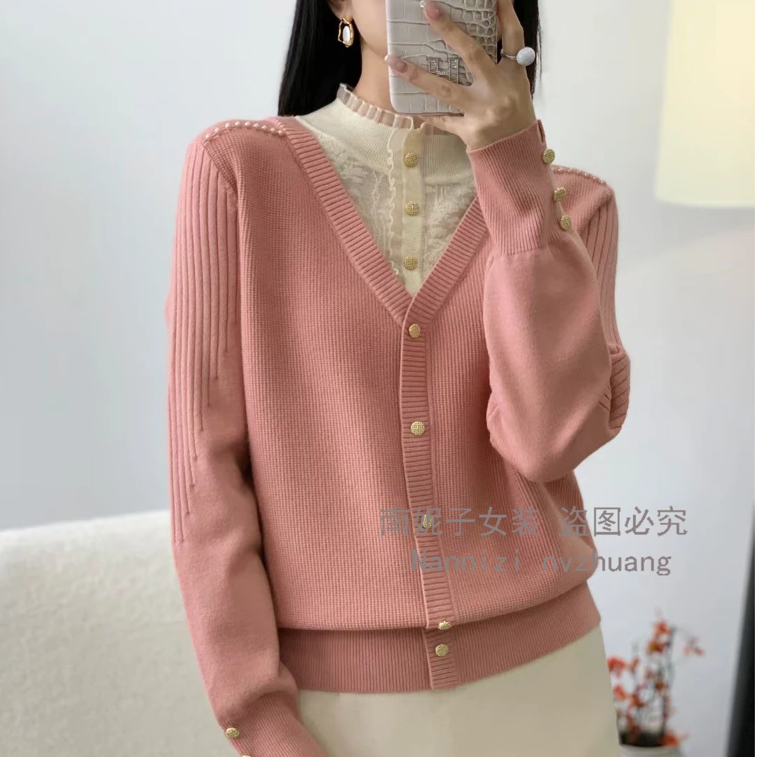 南妮子女装严选01-200时尚气质2025秋冬穿搭新款小香百搭针织衫