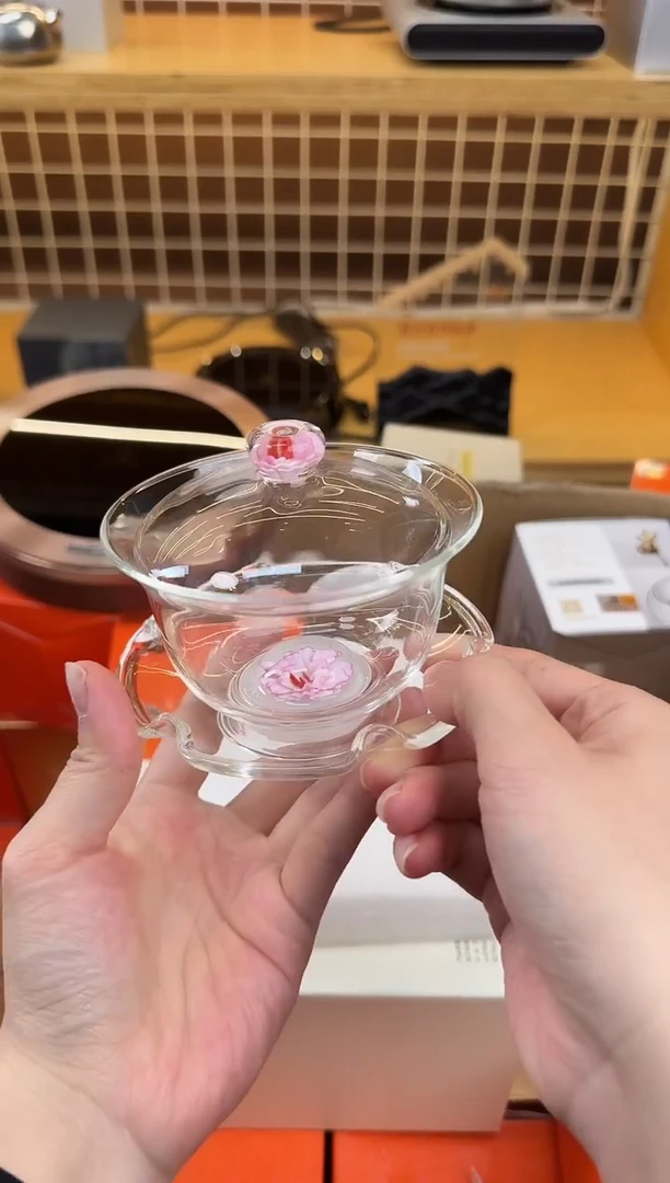 @@禾器花语棠韵咏莲盖碗