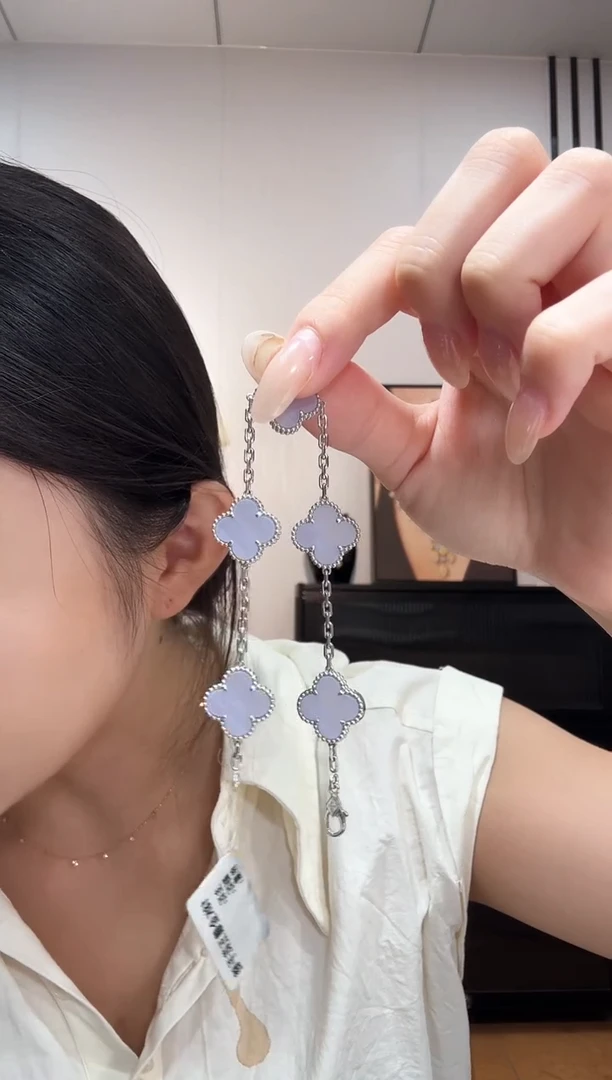 玛瑙/玉髓手链18K金镶嵌紫色k白，五花手链GHJ24版