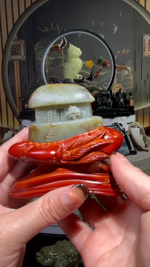 颈饰未镶嵌石英质玉摆件