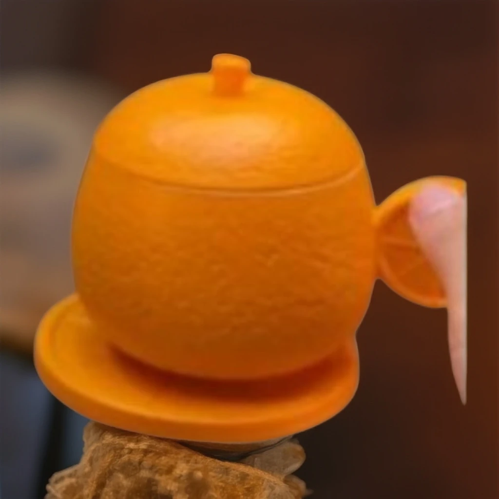 橙子办公杯+杯垫  6030