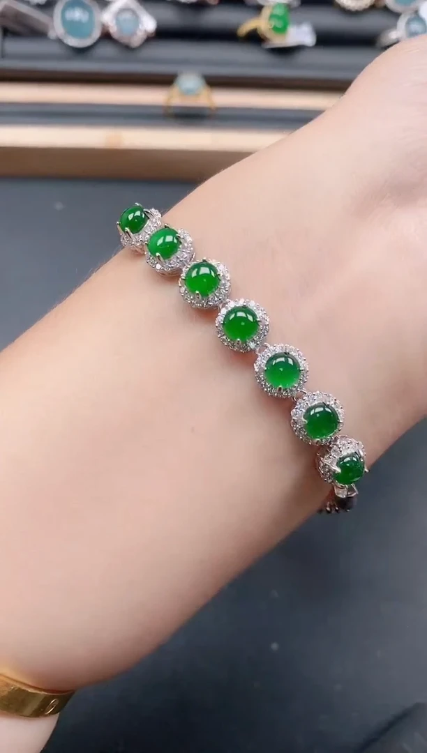 银S925镶嵌戒指翡翠111111