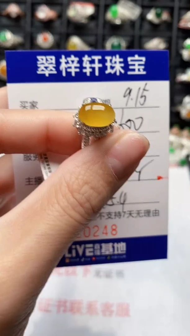未镶嵌戒指翡翠0248