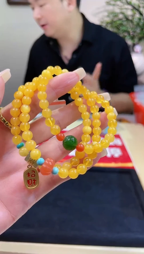 手链蜜蜡未镶嵌@@ZY10716001