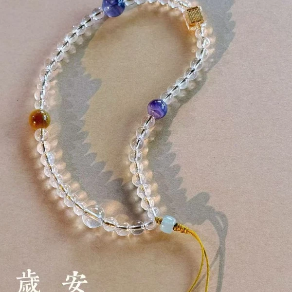 [岁安]水晶车挂DIY自由组合多用款#S00151