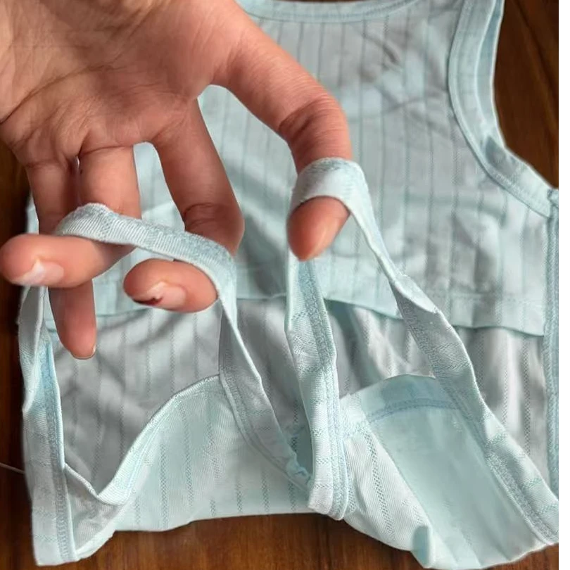 微瑕有灰春夏新款棉中性A类肚兜休闲时尚女童薄款女宝男童