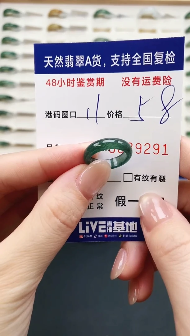 未镶嵌戒指翡翠9291