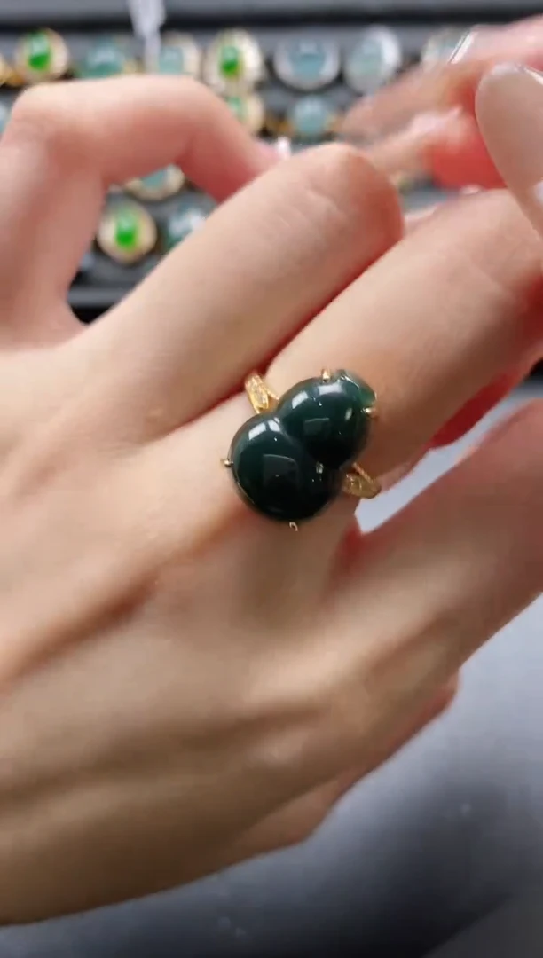 【闪购商品】翡翠戒指银S925镶嵌51151