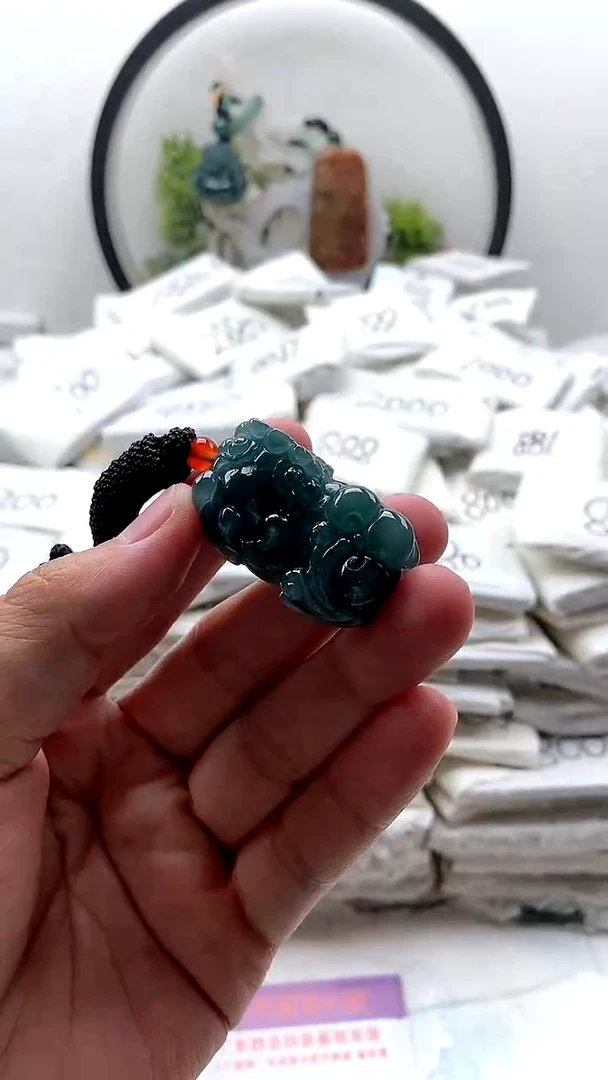 翡翠未镶嵌颈饰貔貅y