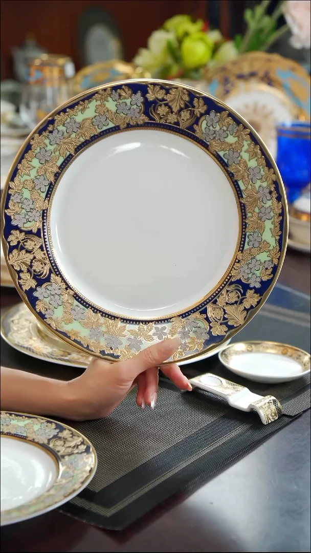 瓷片10.5英寸平盘 1个